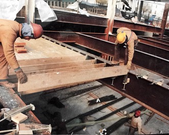 Framing parking lot deck with BORG Hangers