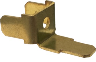 Brass hardware clip
