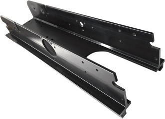 Black anodized aluminum extrusion