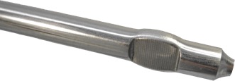 Chamfered end with flattened middle
