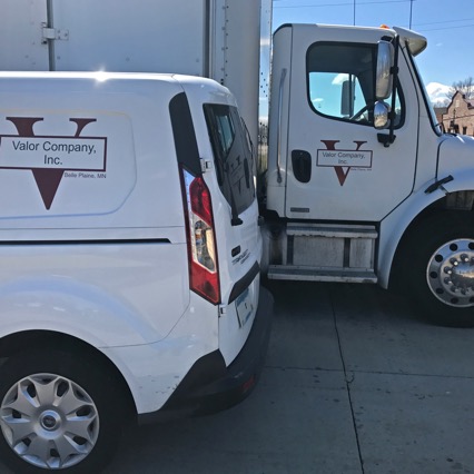 Valor Company delivery vehicles